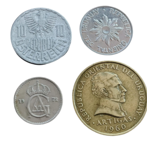 Set com 4 moedas L 106
