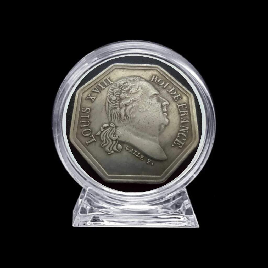 Medalha França Luis XVIII na Cápsula - Imagem 2