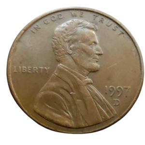 Moeda 1 Cent 1997 Letra D - EUA