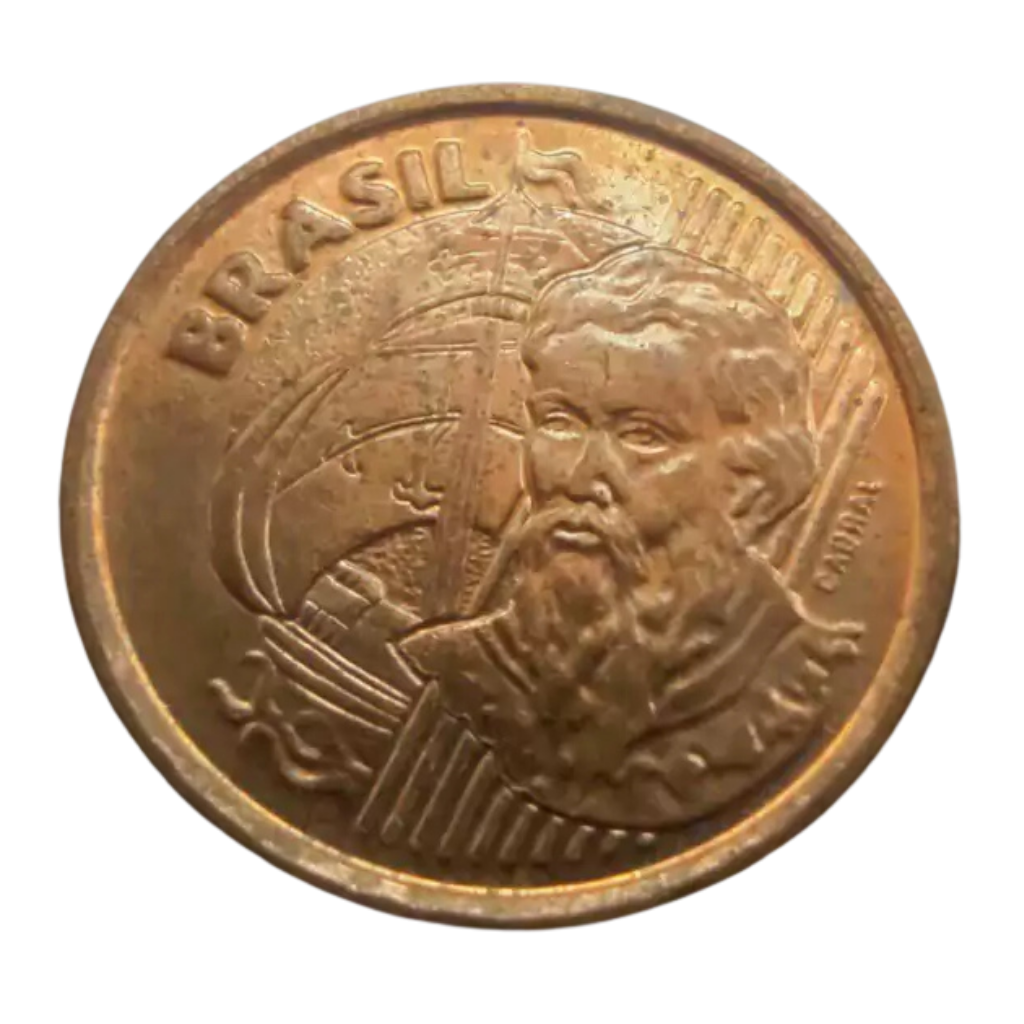 Moeda 1 Centavo 2002 Brasil - Imagem 2