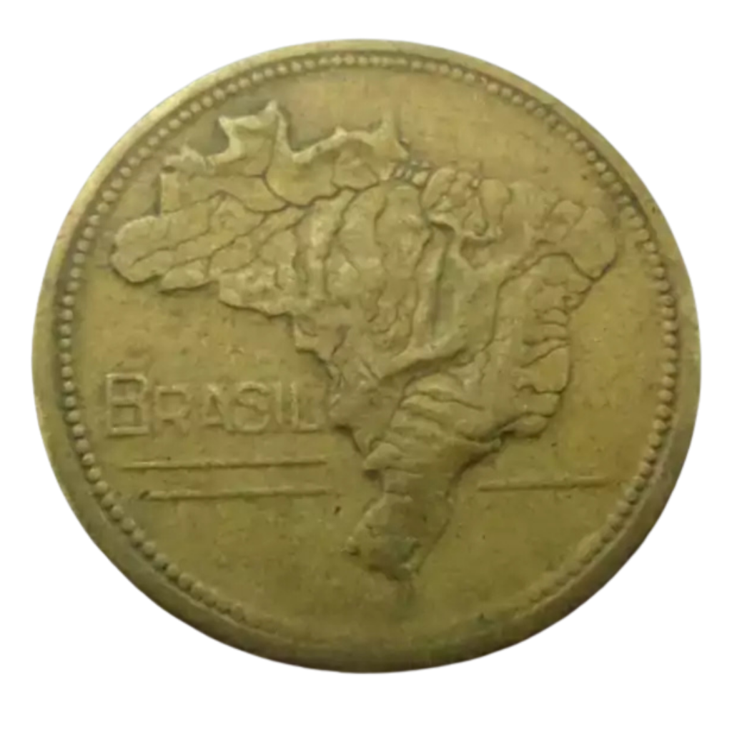 Moeda 1 Cruzeiro 1946 Brasil - MBC - Imagem 4