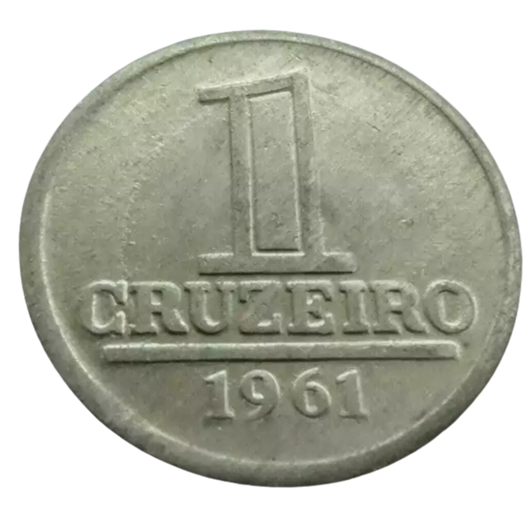Moeda 1 Cruzeiro 1961 Brasil - Imagem 3