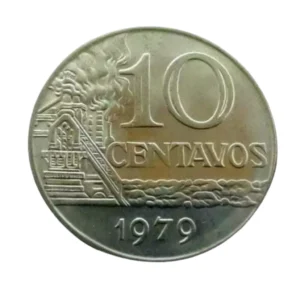 Moeda 10 Centavos 1979 Brasil - FC