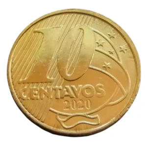 Moeda 10 Centavos 2020 Brasil - FC