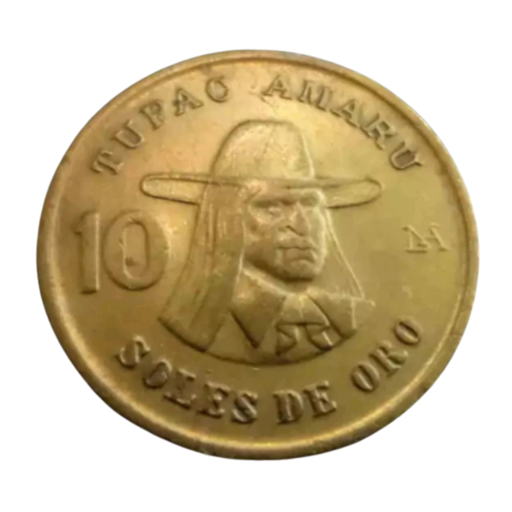 Moeda 10 Soles de Oro 1979 - Peru - Imagem 2