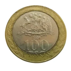 Moeda 100 Pesos 2006 Povos Originários - Chile