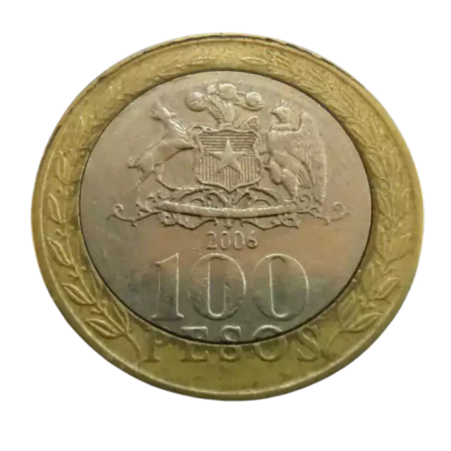 Moeda 100 Pesos 2006 Povos Originários - Chile