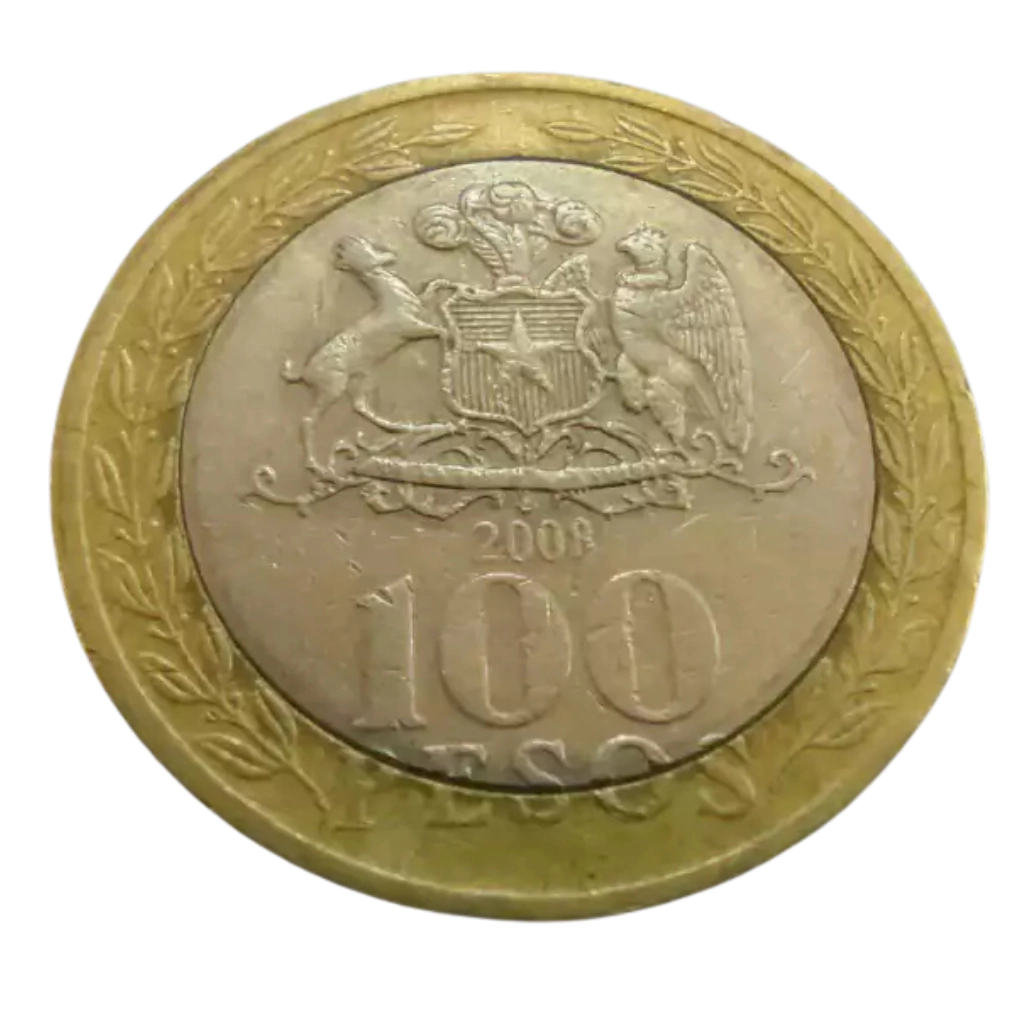 Moeda 100 Pesos 2008 Povos Originários - Chile