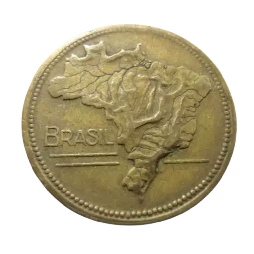 Moeda 2 Cruzeiros 1945 Brasil - MBC - Imagem 4