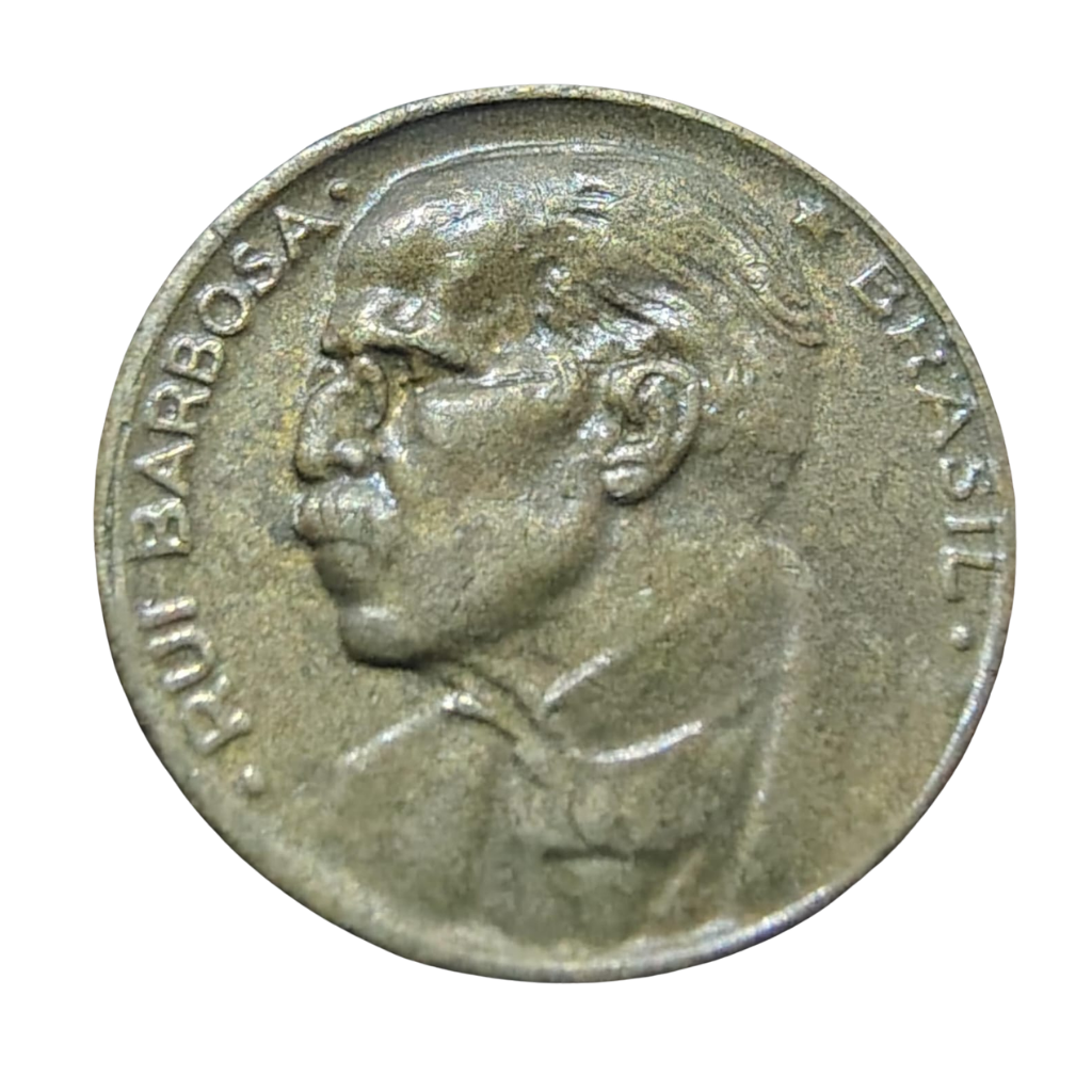 Moeda 20 Centavos 1955 Rui Barbosa Brasil - MBC