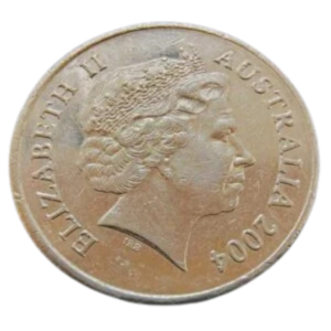 Moeda 20 Cêntimos 2004 - Austrália
