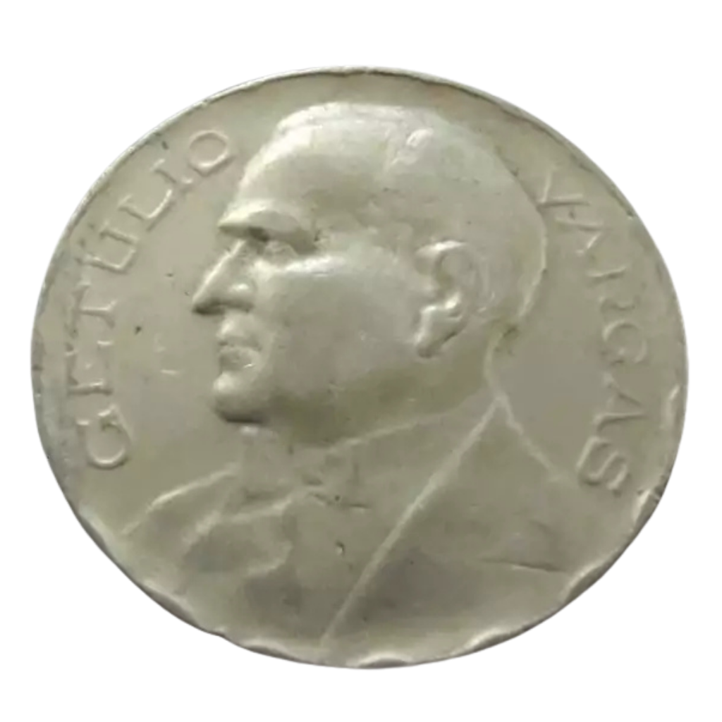 Moeda 300 Réis 1940 Getúlio Vargas Brasil - MBC - Imagem 2