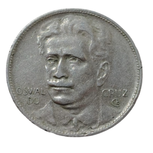 Moeda 400 réis 1937 Brasil - Oswaldo Cruz