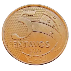 Moeda 5 Centavos 2024 - Brasil - FC