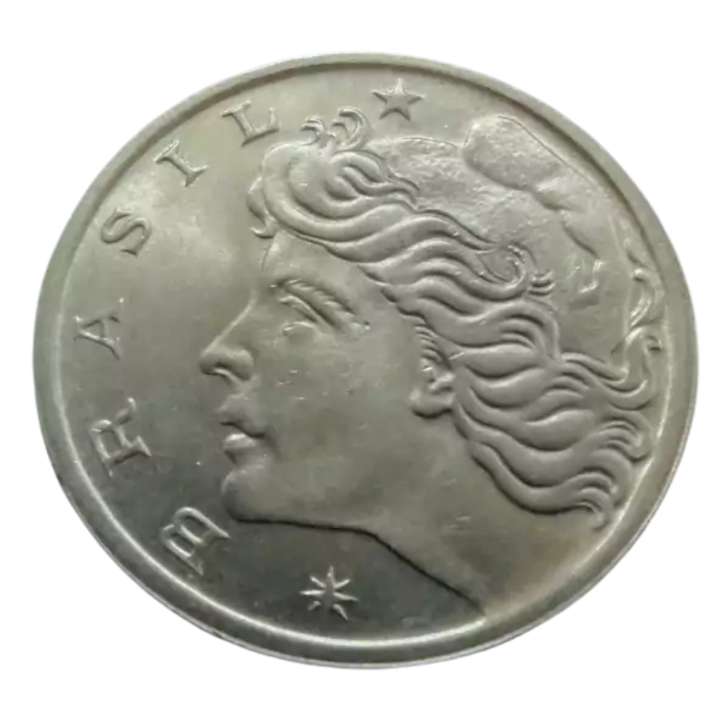 Moeda 5 Centavos 1976 FAO Carne Brasil - MBC - Imagem 3