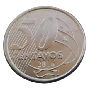 Moeda 50 Centavos 2016 Brasil - MBC