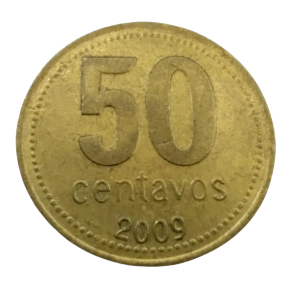 Moeda 50 Centavos 2009 - Argentina - Imagem 2