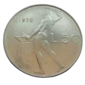 Moeda 50 Liras 1978 Itália