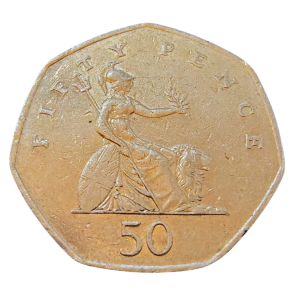 Moeda 50 Pence 2001 - Reino Unido - Imagem 4
