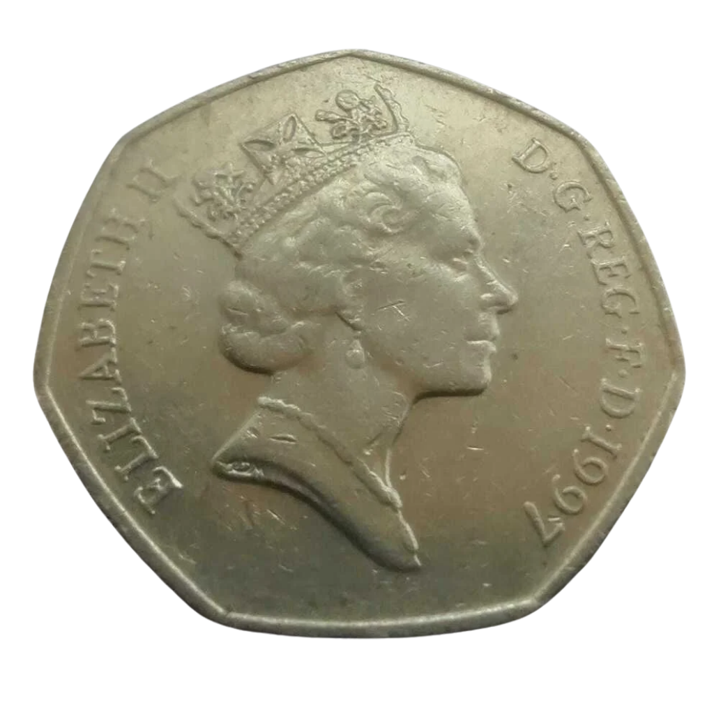 Moeda 50 Pence 1997 - Reino Unido - Imagem 2
