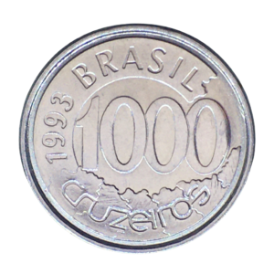 Moeda 1000 Cruzeiros 1993 Acará Brasil - SOB