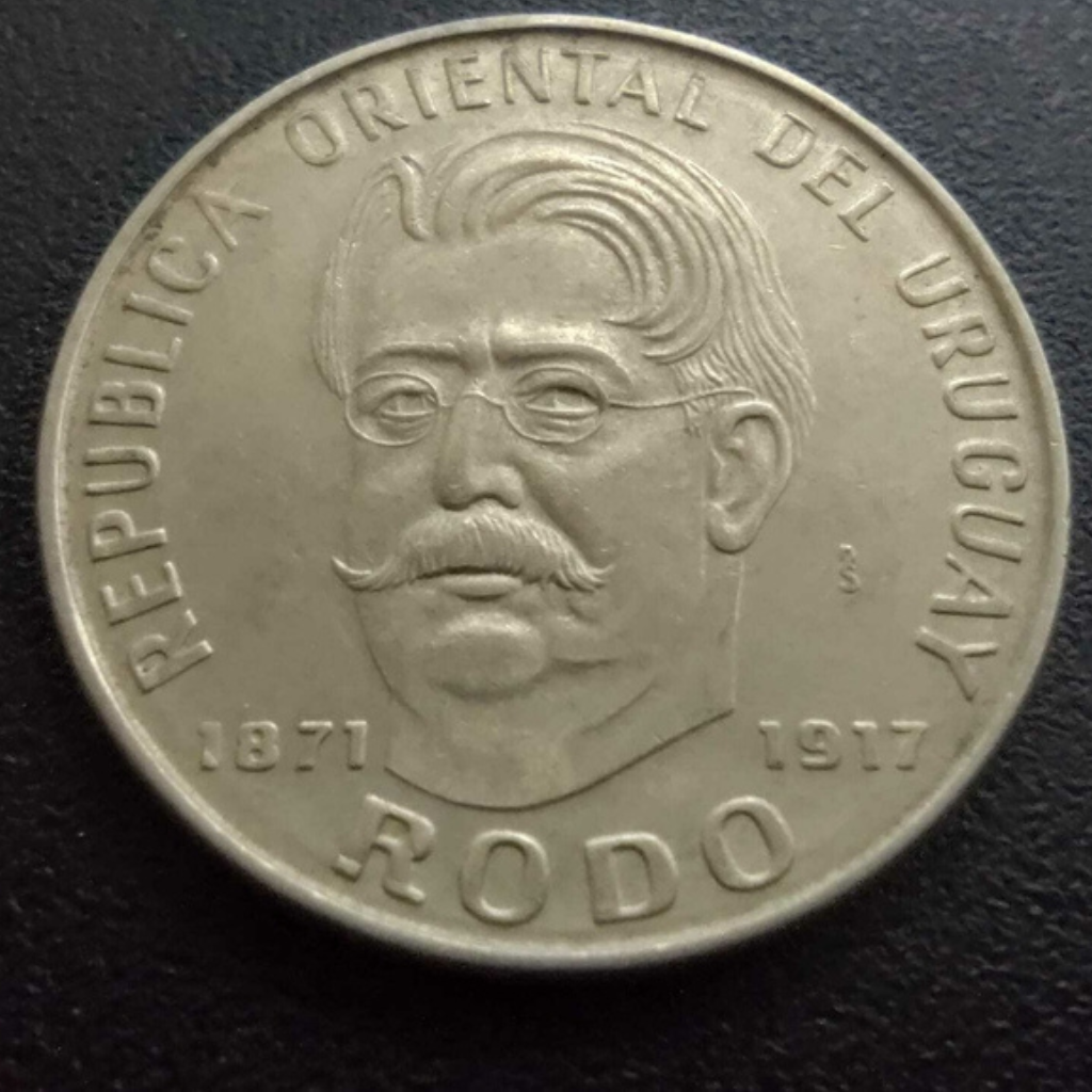Moeda 50 Pesos 1971 Comemorativa - Uruguai - Imagem 3