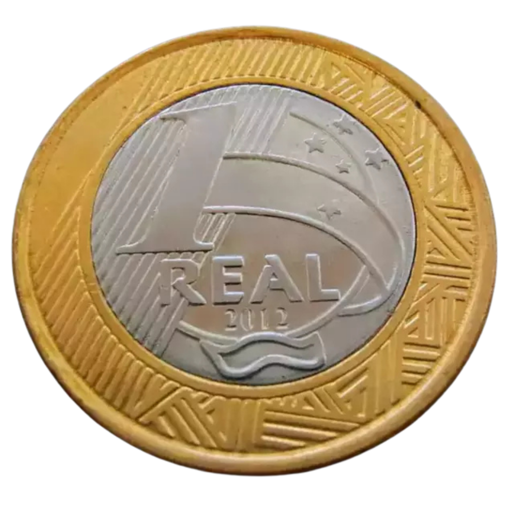 Moeda 1 Real 2012 Brasil – MBC - Imagem 3