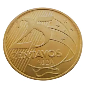 Moeda 25 Centavos 2020 Brasil - MBC