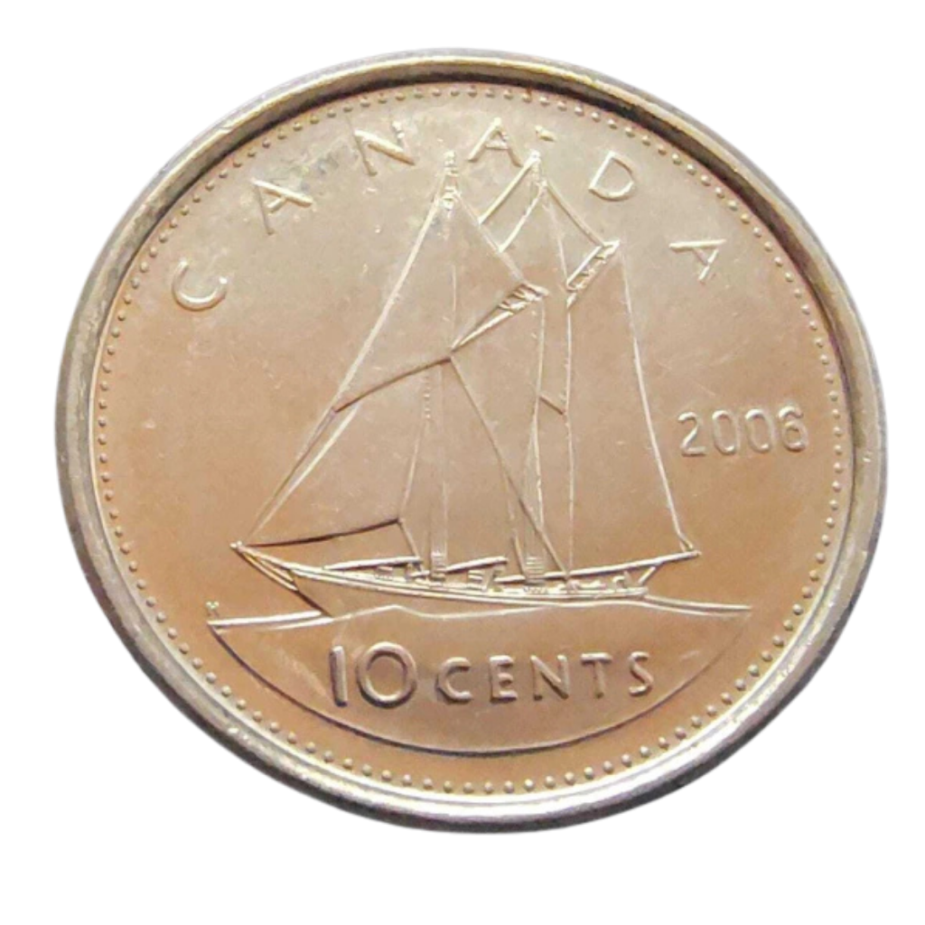 Moeda 10 Cêntimos 2006 - Canadá - Imagem 2