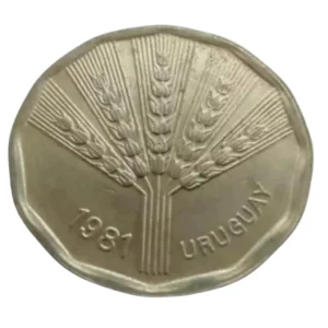 Moeda 2 Pesos Novos 1981 FAO - Uruguai