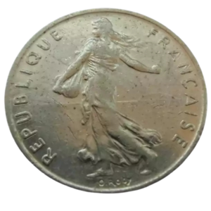 Moeda 1/2 Franco 1976 - França