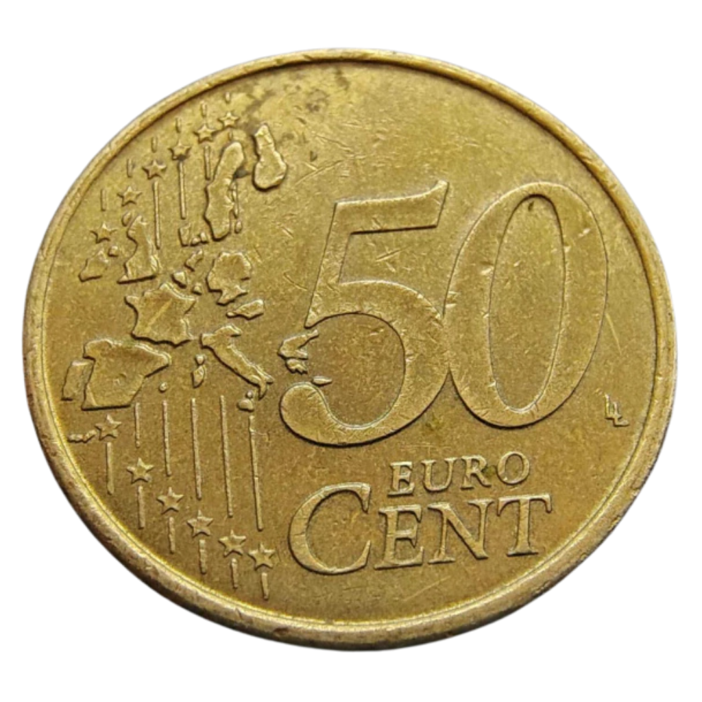 Moeda 50 Cents euro 1999 - Espanha - Imagem 4