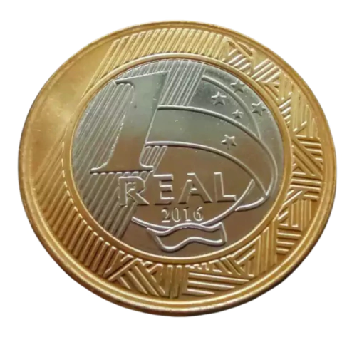 Moeda 1 Real 2016 Natação Paralímpica - Imagem 2
