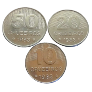 Set de Moedas de Cruzeiros 1983 Brasil - SOB