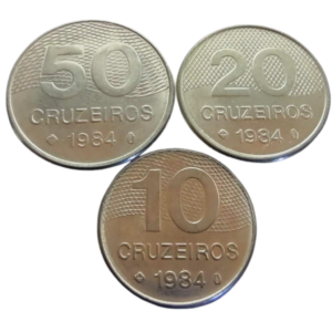 Set de Moedas de Cruzeiros 1984 Brasil - SOB