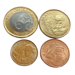 Moedas de 2025 Brasil - Flor de Cunho