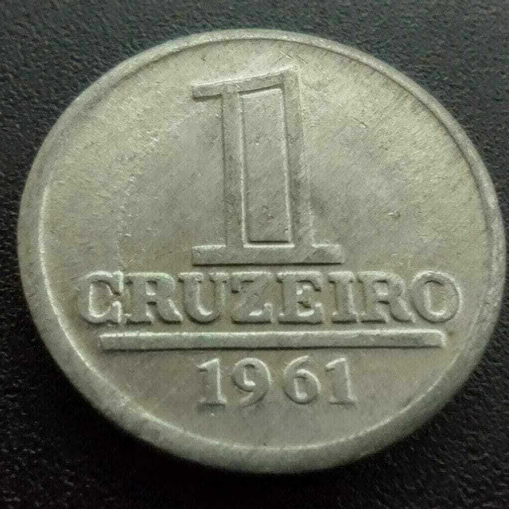 Moeda 1 Cruzeiro 1961 Brasil - Imagem 4