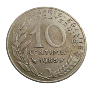 Moeda 10 Cêntimes 1985 França