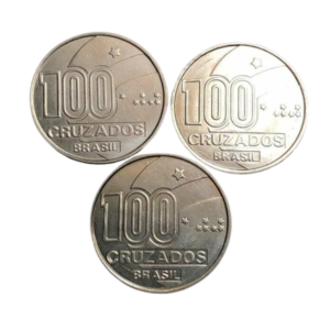 Moedas 100 Cruzados 1988 Trio Axé Brasil - FC