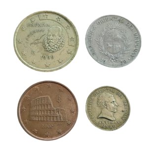 Set com 4 moedas L 108