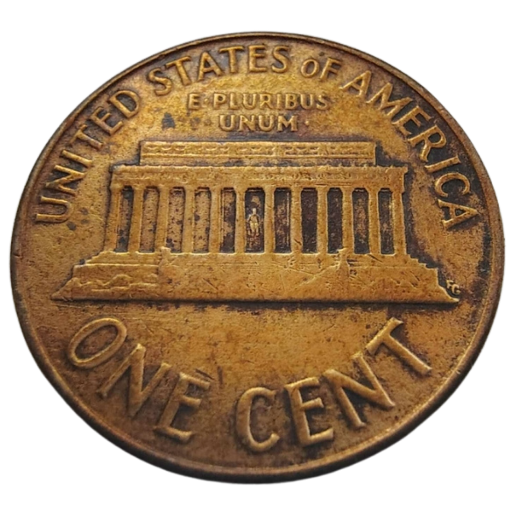 Moeda 1 Cent 1960 Letra D - EUA - Imagem 2