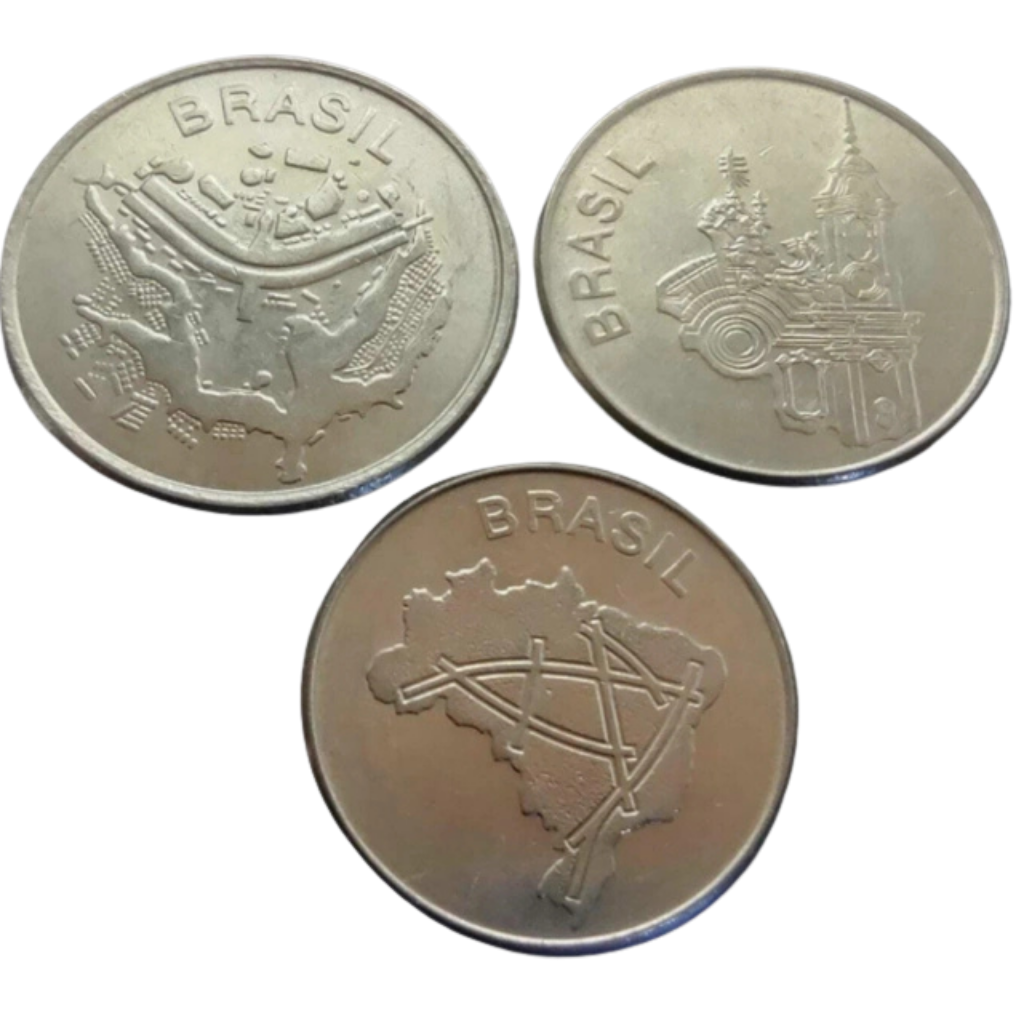 Set de Moedas de Cruzeiros 1982 Brasil - SOB - Imagem 2