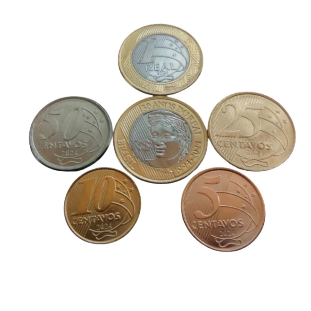 Set Completo 2024 com moeda Comemorativa 30 anos do Plano Real - Imagem 3
