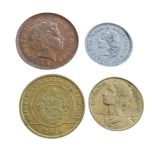 Set com 4 moedas L 105