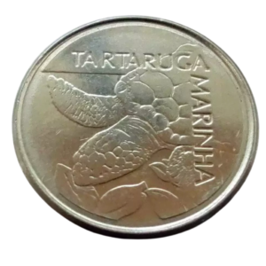 Moeda 500 Cruzeiros 1993 Tartaruga Marinha Brasil - SOB