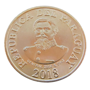 Moeda 100 Guaranis 2018 - Paraguai