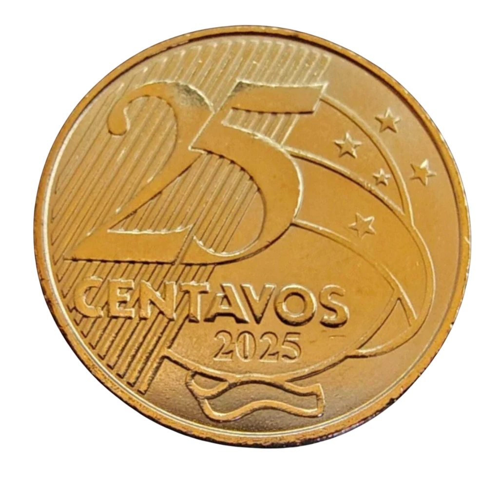 Moeda 25 Centavos 2025 Brasil - FC - Imagem 2