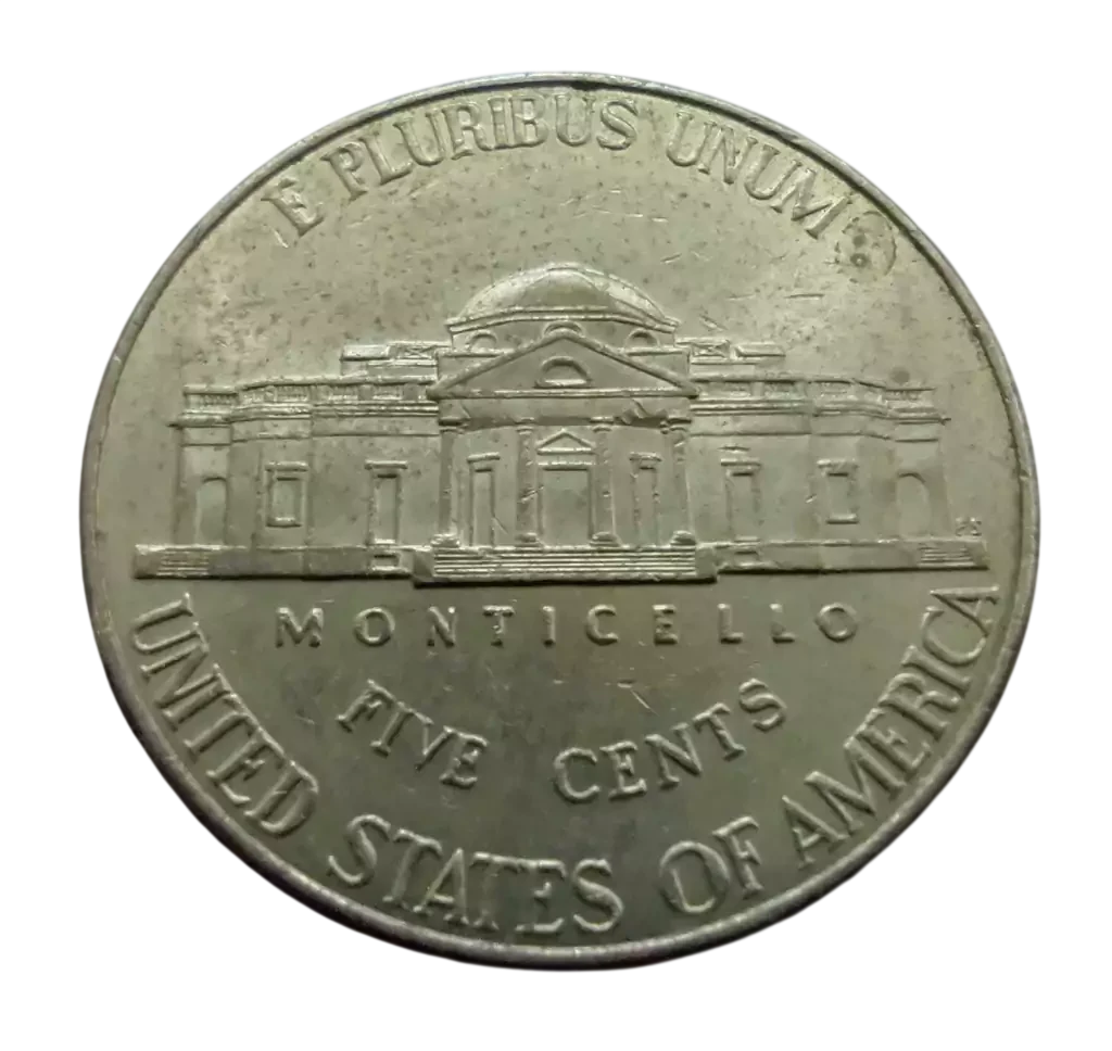 Moeda 5 Cents 2013 Letra D - EUA