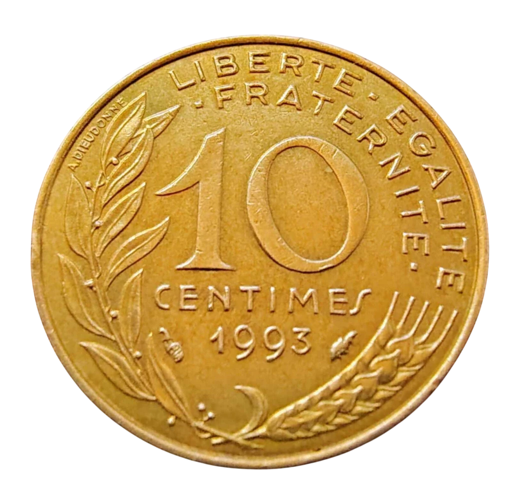 Moeda 10 Cêntimes 1993 - França - Imagem 2