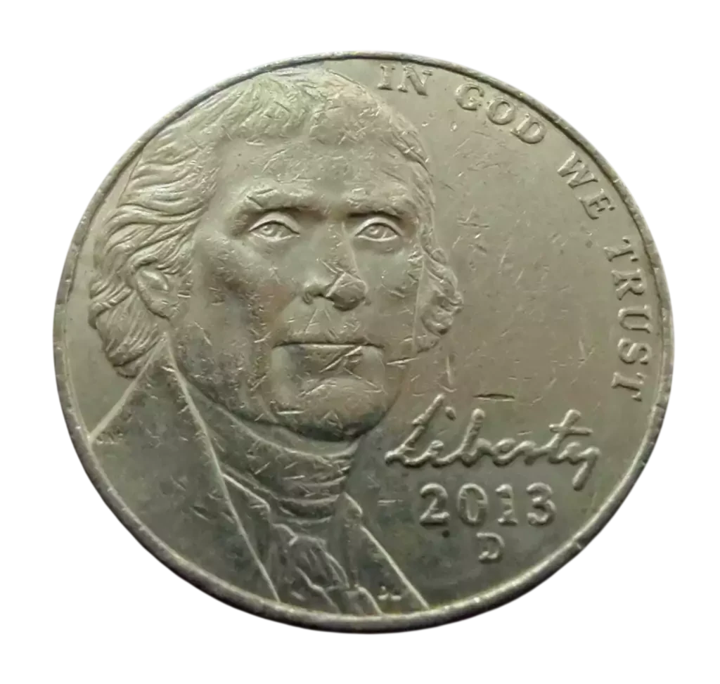 Moeda 5 Cents 2013 Letra D - EUA - Imagem 2
